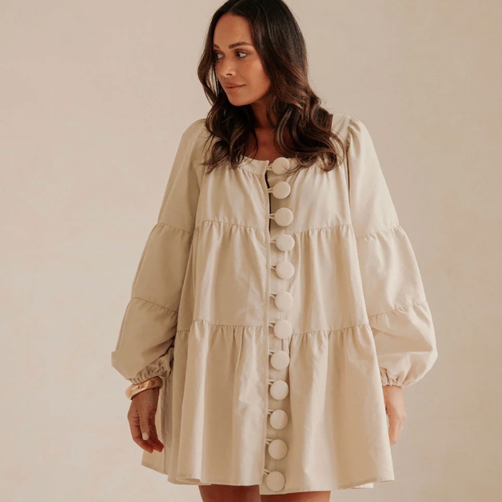 NWT Sabo Skirt Palmer Dress in cream size large